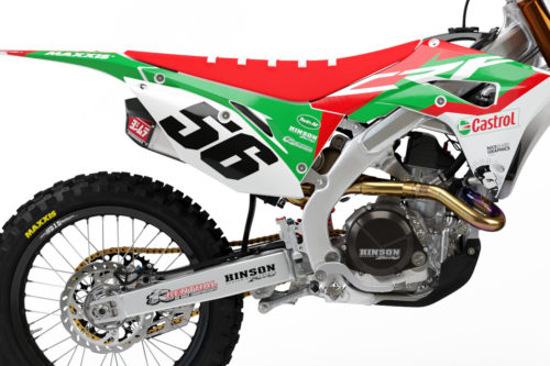 Ein Beispiel einer Startnummer auf dem Motorrad