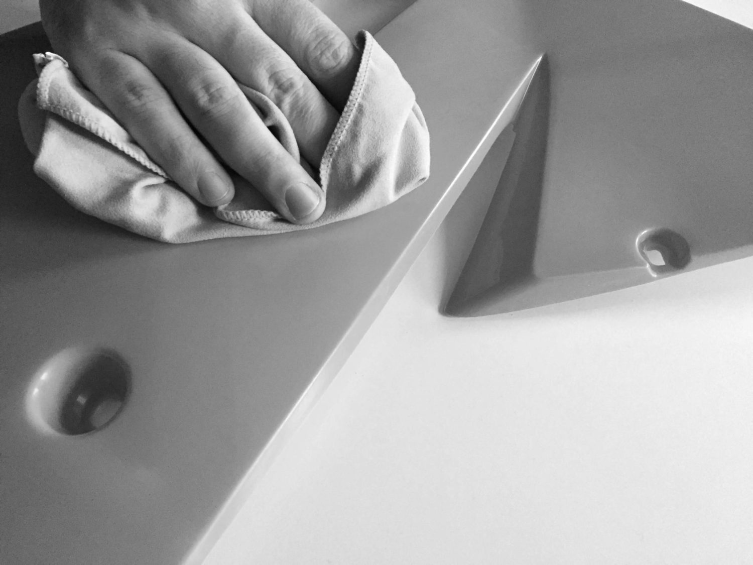 Plastik-Teile reinigen