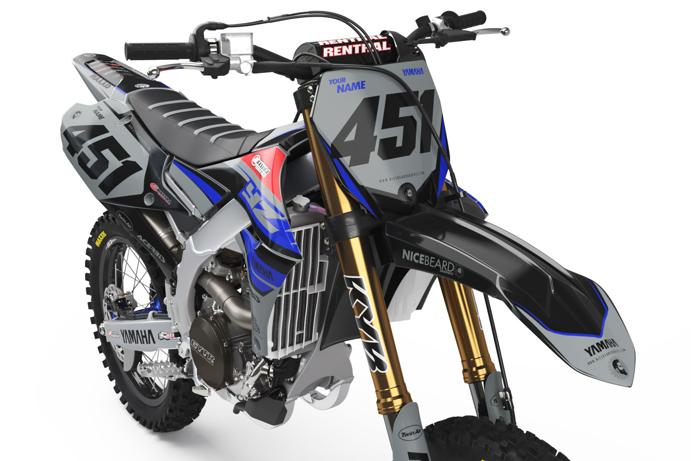 Yamaha Racing Grey Detailansicht Front