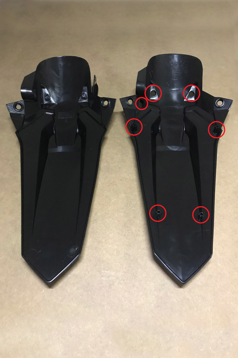 Hier erfährst du die Unterschiede bei den Plastikteilen einer KTM EXC und KTM SX