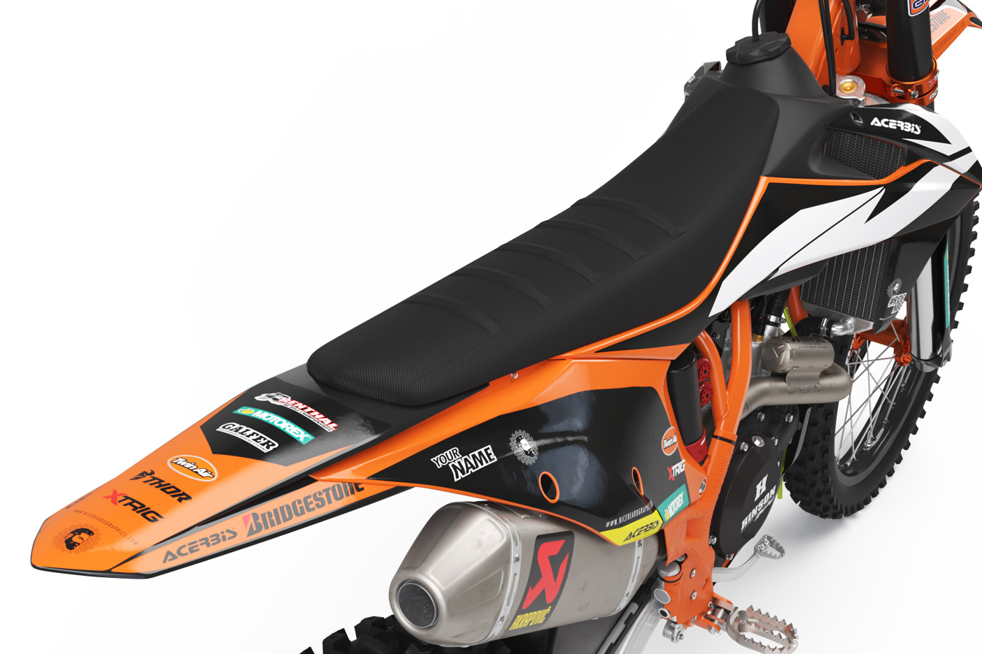 KTM Factory Dekor Detailansicht Heck