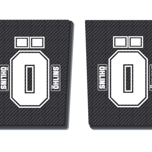 Öhlins Gabelholm Dekor / Aufkleber in carbon