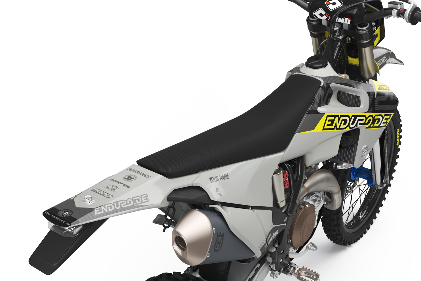 Enduro-de 2021 Dekor Detailansicht Heck